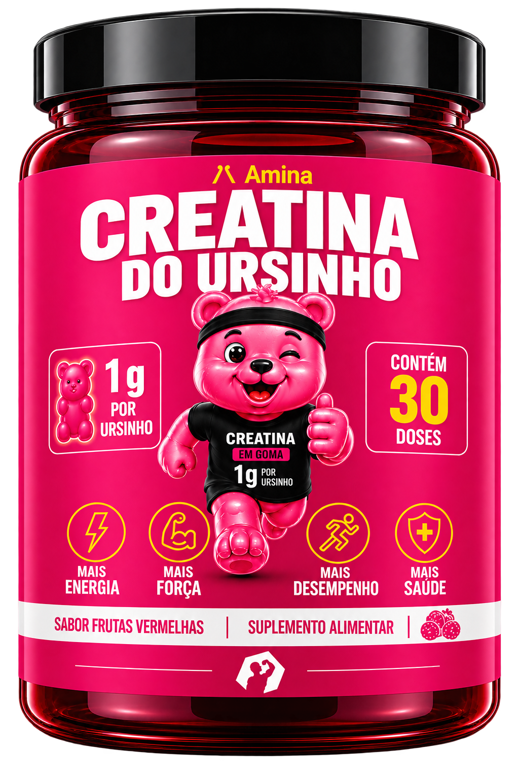Frente da Creatina do Ursinho